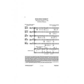 Victoria: Dum Ergo Essent SSATB