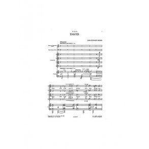 Christopher Brown: David (Vocal Score)