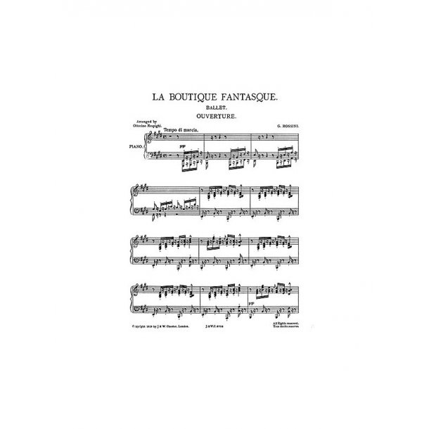 Rossini/Respighi: La Boutique Fantasque for Piano