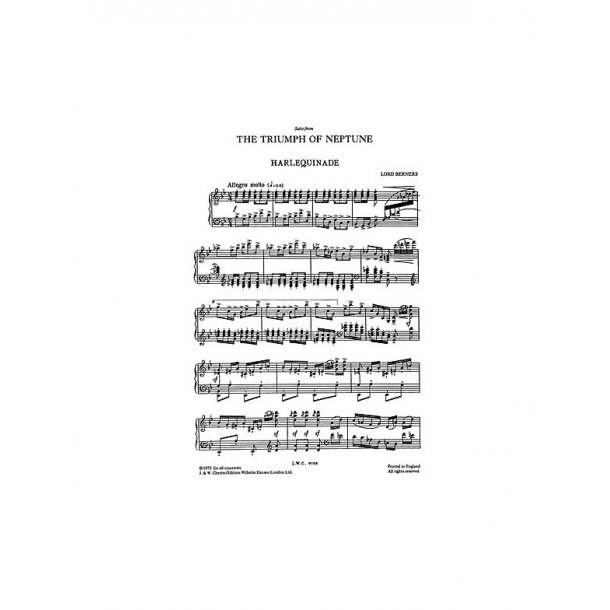 Lord Berners: The Triumph Of Neptune Suite For Piano
