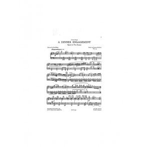 Lennox Berkeley: A Dinner Engagement Op.45 (Vocal Score)