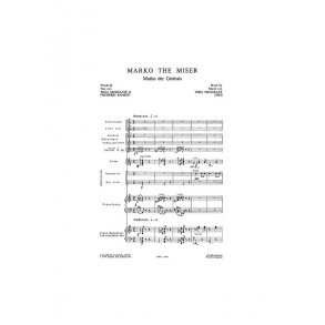 Thea Musgrave: Marko The Miser - A Play For Children (Vocal Score)