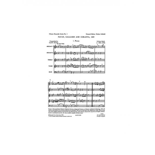 Brade: Pavane, Galliard And Corranta