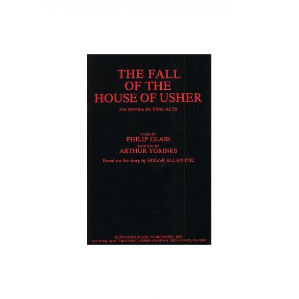 Glass The Fall Of The House Of Usher (e) Libretto