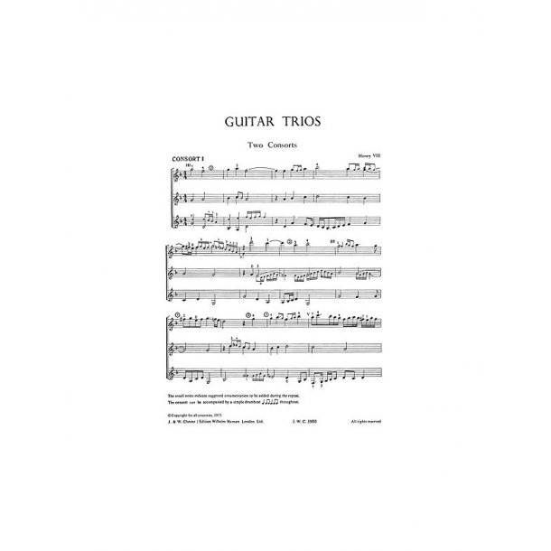 Criswick Guitar Trios: Music Of 4 Centuries Arranged For 3 Guitars