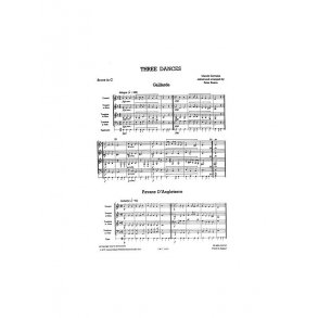 Claude Gervaise: Three Dances - Brass Quartet (Just Brass No.4)