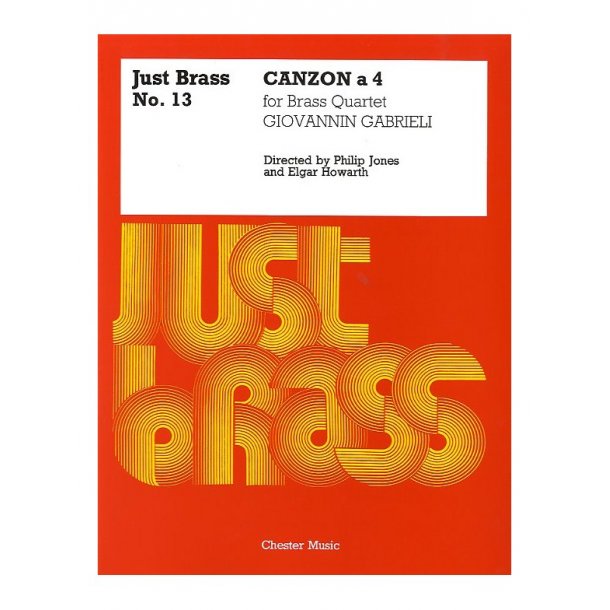 Giovanni Gabrieli: Canzon - Brass Quartet (Just Brass No.13)