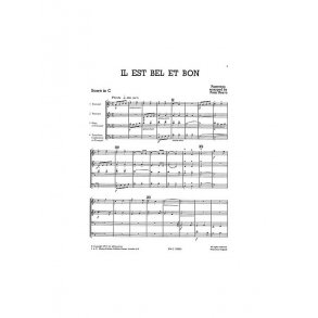 Pierre Passereau: Il Est Bel Et Bon - Brass Quartet (Just Brass No.21)