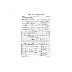 Jan De Haan: Suite For Brass Sextet (Just Brass No.24)