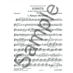 Francis Poulenc: Sonata For Horn, Trumpet And Trombone