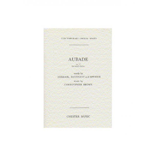 Brown Aubade SATB Stepnote