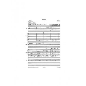 John Tavener: Therese (Vocal Score)