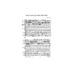 Robert Saxton: What Does The Song Hope For? (Study Score)