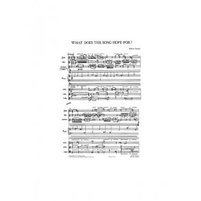 Robert Saxton: What Does The Song Hope For? (Study Score)