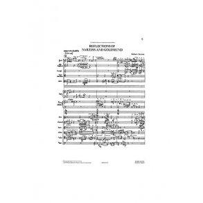 Robert Saxton: Reflections Of Narziss And Goldmund (Study Score)