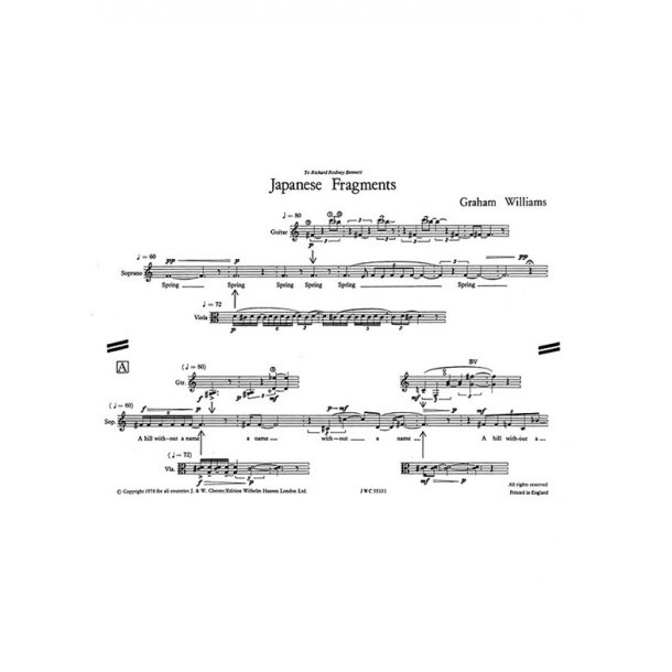 Graham Williams: Japanese Fragments