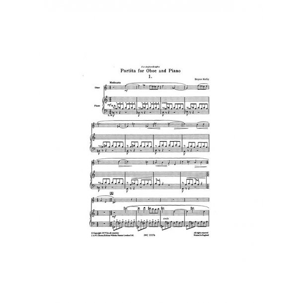 Bryan Kelly: Partita for Oboe and Piano