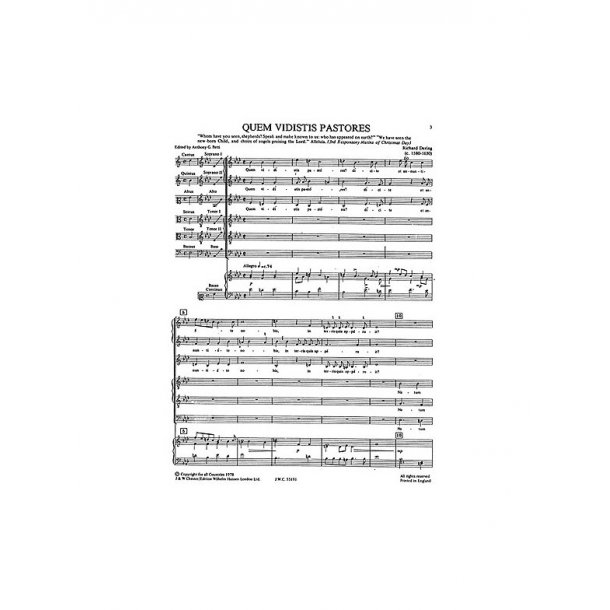 Deering: Quem Vidistis Pastores? (Petti) Ssatb