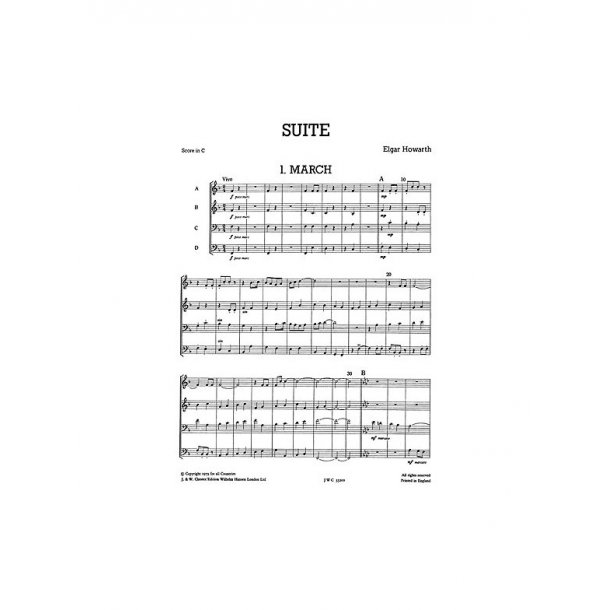Junior Just Brass 01: Howarth Suite for Brass 4 Part