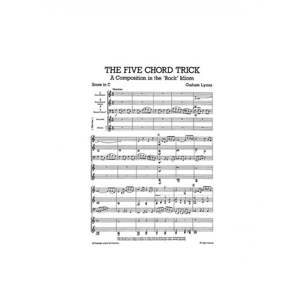 Mixed Bag No.2: Graham Lyons - Five Chord Trick (Score/Parts)