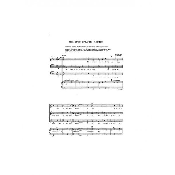 William Byrd: Memento Salutis Auctor