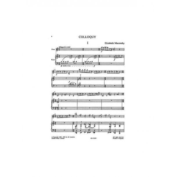 Elizabeth Maconchy: Colloquy For Flute And Piano