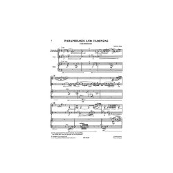 Anthony Payne: Paraphrases And Cadenzas (Score)