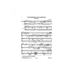Anthony Payne: Paraphrases And Cadenzas (Score)