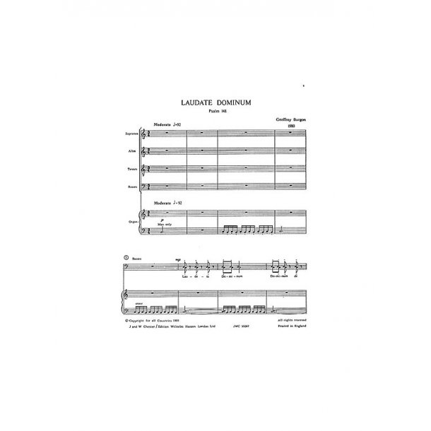 Burgon: Laudate Dominum