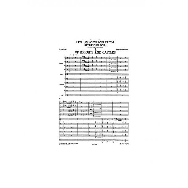 Raymond Premru: Five Movements From Divertimento For Brass (Just Brass No.42)