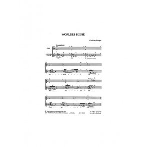 Burgon  Worlde's Blisse (1971) Ct Or C/oboe  (me)