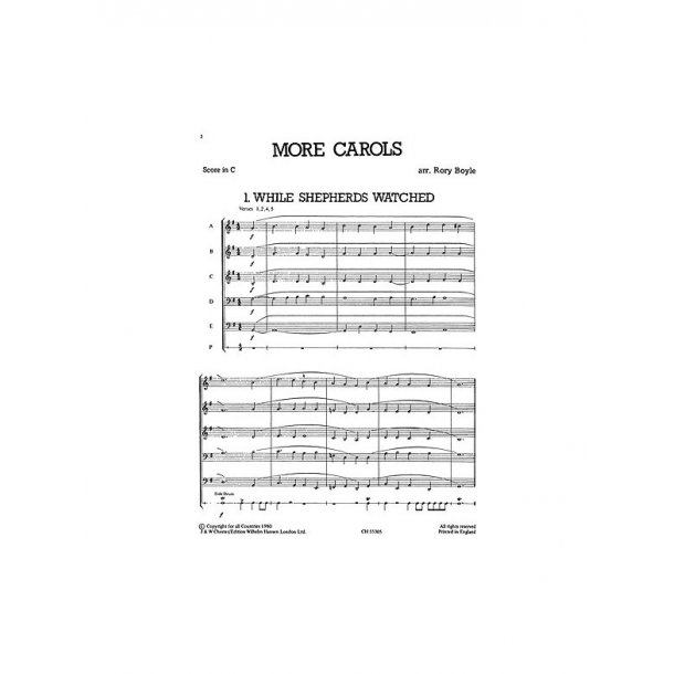Junior Just Brass 04: Boyle Four More Carols For Brass 5 Part