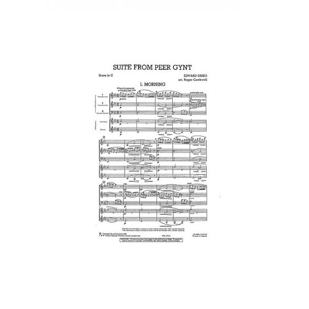 Mixed Bag No.8: Edvard Grieg - Suite From Peer Gynt (Score/Parts)