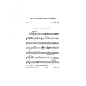 Playstrings Easy No. 2: Three Tunes From Shakespeare?s England