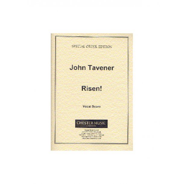 John Tavener: Risen! (Vocal Score)