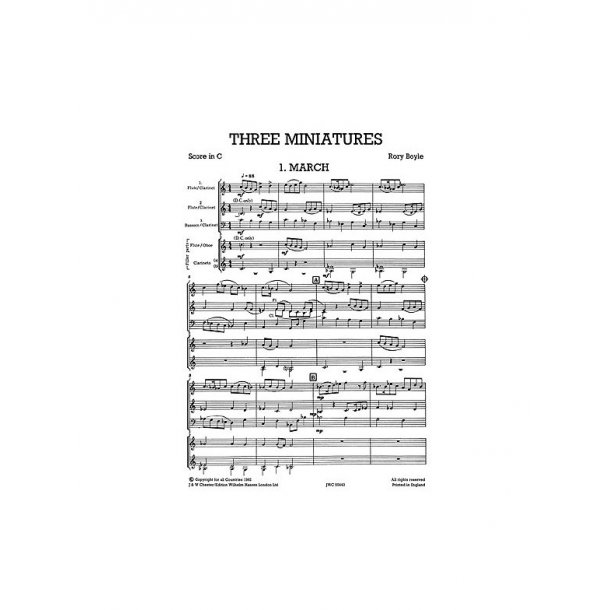 Mixed Bag No.13: Rory Boyle - Three Miniatures (Score/Parts)