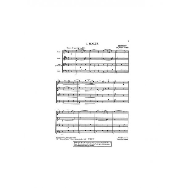 W. Forbes: Easy String Quartets Book 2 (Score Only)