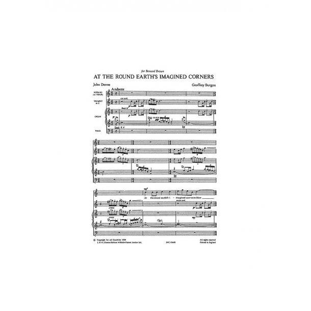 Burgon: At The Round Earth's Imagined Corners (Score)