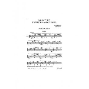 Rowley: 5 Miniature Preludes And Fugues for Guitar