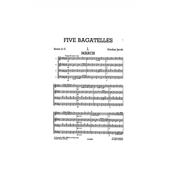 Junior Just Brass 14: Jacob Five Bagatelles