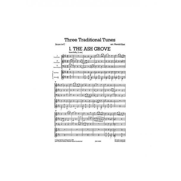 Mixed Bag No.16: Harold East - Three Traditional Tunes (Score/Parts)