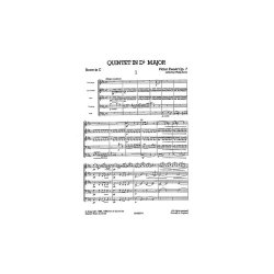 Ewald Quintet In Db Major (Score And Parts)