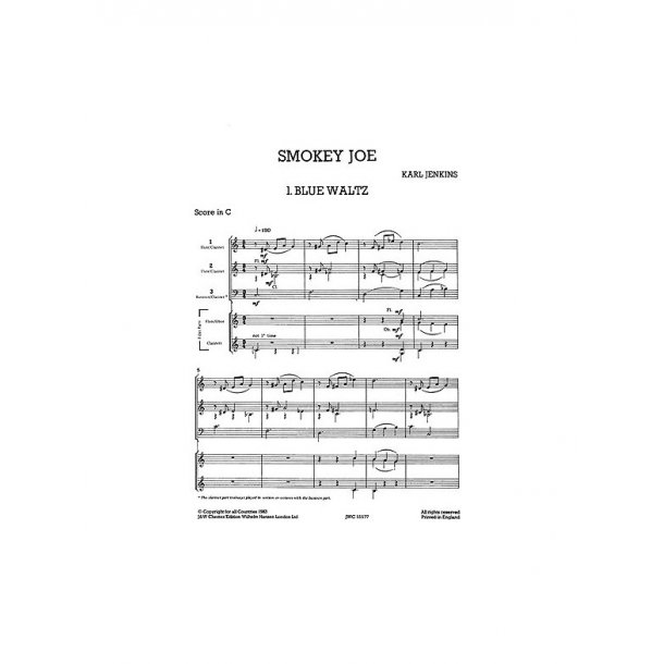 Mixed Bag No.18: Karl Jenkins - Smokey Joe (Score/Parts)