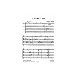 Burgon: Four Guitars (Score and Parts)