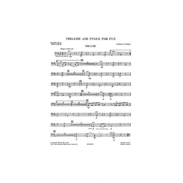 Playstrings Moderately Easy No. 8 Prelude And Fugue For Fun (Hedges)