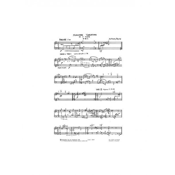 Anthony Payne: Miniature Variations On A Theme For Orchestra By Elisabeth Lutyens