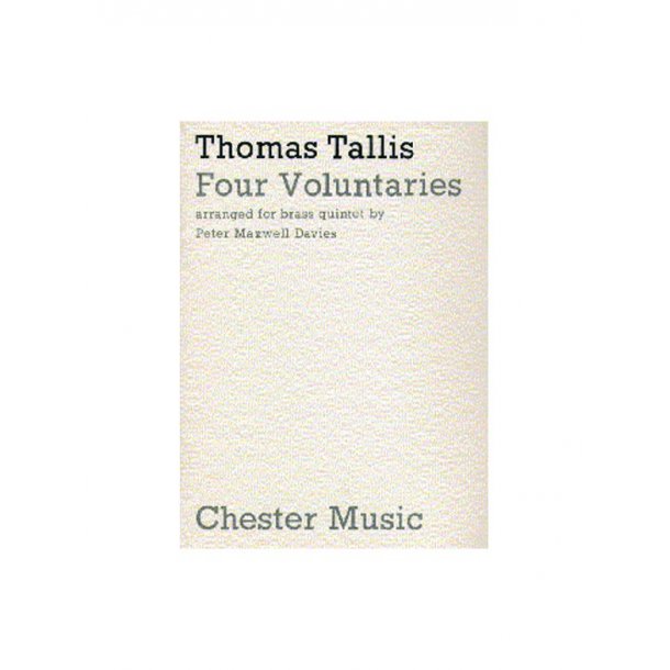 Thomas Tallis/Peter Maxwell Davies: Four Voluntaries