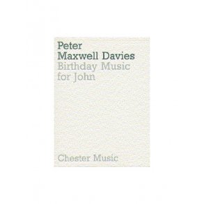 Peter Maxwell Davies: Birthday Music For John (Miniature Score)