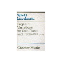 Witold Lutoslawski: Paganini Variations For Solo Piano And Orchestra (Score)