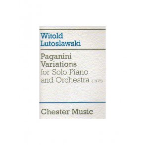 Witold Lutoslawski: Paganini Variations For Solo Piano And Orchestra (Score)